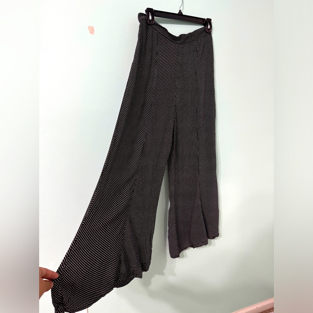 NWT Free People Polka Dots float wide leg size 6
